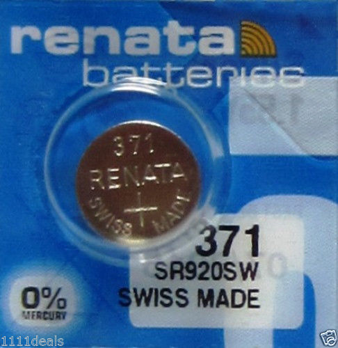 Renata 371 Watch Battery SR920SW x 1 