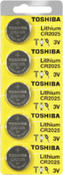 100 Toshiba CR2025 Lithium Batteries 