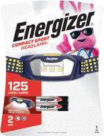Energizer LED Headlamp Flashlight, Super Bright, Compact Sport Head Lamp, Perfect Running Headlamp,Batteries Included