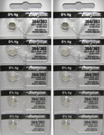 V364 Energizer, 364 Batteries SR621SW, SR621W 10 Pk