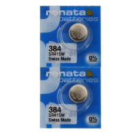 Renata 384 Button Cell watch 2 batteries