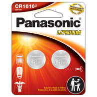 2 Panasonic CR1616 3V Lithium Button Cell Battery – Reliable Coin Battery for Watches, Calculators & Car Remotes