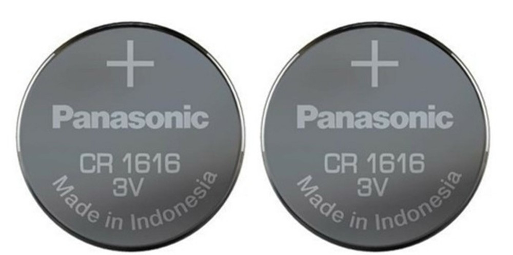 Panasonic CR1616 3V Coin Cell Lithium Battery, Retail Pack of 2