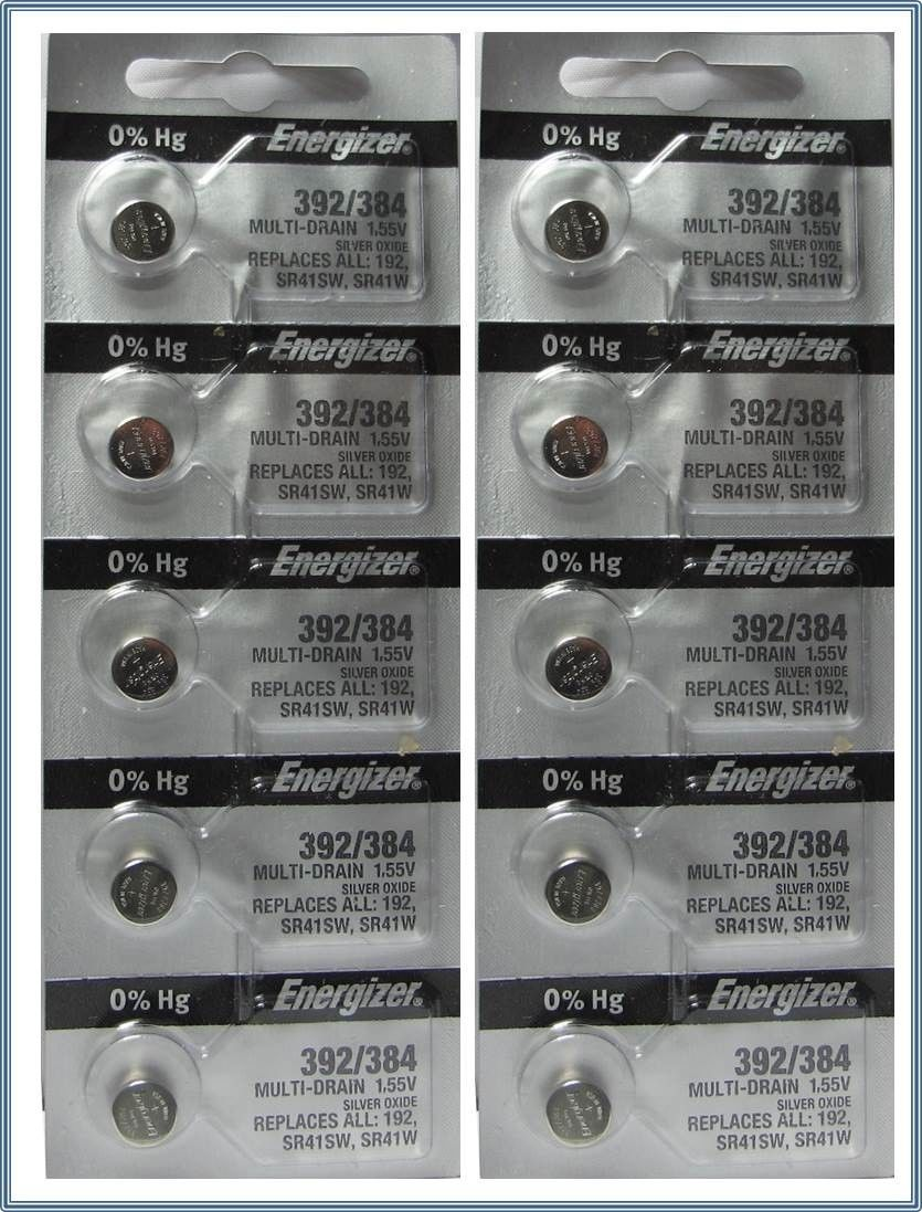 V392 392/384 Watch Battery, 1.55v energizer 10 pk. - TheBatterySupplier.Com