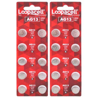 LOOPACELL ag13 LR44 L1154 357 A76 Batteries 20 Pack