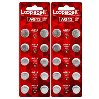 LOOPACELL ag13 LR44 L1154 357 A76 Batteries 20 Pack