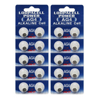 20 x LOOPACELL AG4 LR626 377 1.5V Alkaline Watch Batteries