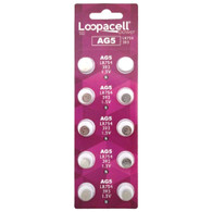10 Pack LOOPACELL AG5 LR754 393 SR48 1.5 Volt Alkaline Cell Watch Batteries