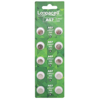 10 x LOOPACELL AG7 LR927 395 SR57 1.5 Volt Alkaline Cell Watch Batteries