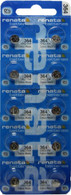 10 Pack 364 Renata Silver Oxide 0% Mercury Electronic Batteries SR621SW
