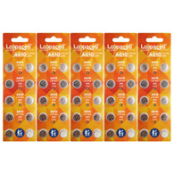 (50) AG10 LR1130 LR54 L1131 SR1130 389 189 RW89 BATTERIES