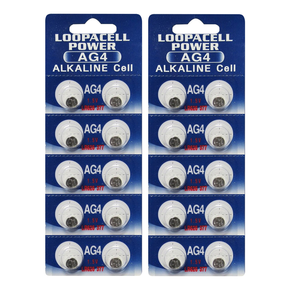 Loopacell Button Cell Watch Battery Lr626 Ag4 Pack Of Batteries Loopacell Button Cell Watch Battery Lr626 Ag4 Pack Of Batteries