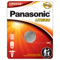 Panasonic CR2032 3V Lithium Coin Battery (1 Pack) – Reliable Button Cell for Key Fobs, Thermometers, Watches & Small Electronics