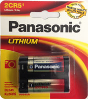 Panasonic 6-Volt Photo Lithium Cylinder Battery (2CR5MPA1B) (2CR-5MPA1B)