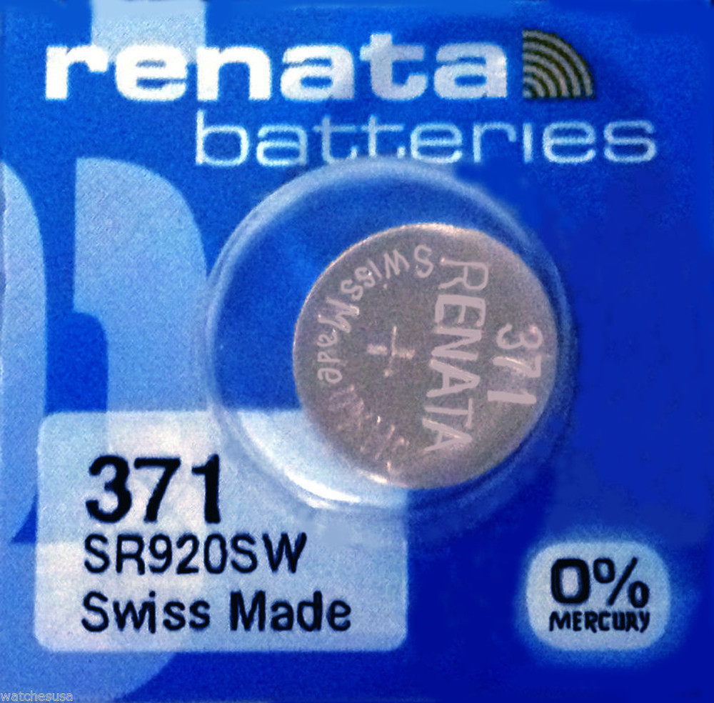 Renata 377 SR626SW 1.55V Silver Oxide Watch (2 Batteries) - Made