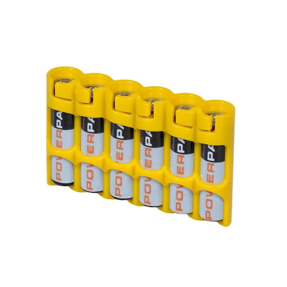 Storacell SlimLine AAA Battery Caddy – Leuchtet Im Dunkeln, Für 4 Batterien