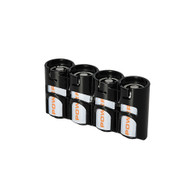 Storacell PowerPax CR123 4 Battery Holder, Black