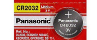 Panasonic BR2032 Battery, Lithium, 3v, Coin cell 1 pk.