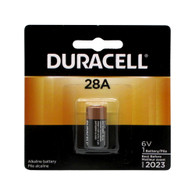 Duracell PX28A 100mAh 6V Alkaline Button Top Medical Battery A544 4LR44 PX28A - 1 Piece Retail Card