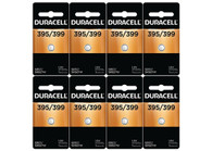 Duracell D395/399 Silver Oxide 1.5V Watch/Electronic Battery 8 pack
