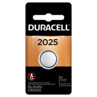 Duracell DL2025 KCR2025  3V Coin Lithium Battery, Carded