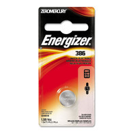 Energizer 386 Silver Oxide Zero Mercury 1.55V Watch/Electronic Battery