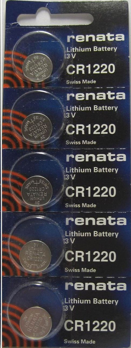 Renata CR1220 Battery 3v Lithium Coin Cell