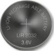 Li-Ion Rechargeable 2032 Button Cells, LR2032,