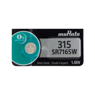 Murata 315 (SR716SW) 1.55V Silver Oxide 0%Hg Mercury Free Watch Battery (4 Batteries) - Replaces Sony