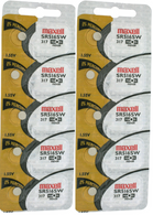 10 Maxell 317 (SR516SW) Coin Cell Silver Oxide Batteries