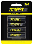Powerex MHRAAP4  AA 2600mAh 4-Pack Precharged  Rechargeable Batteries