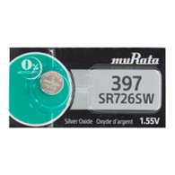  one (1) Murata Replaces Sony 397 Silver Oxide Batteries (SR726SW )