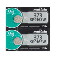 2 Sony 373 (SR916SW) Silver Oxide Watch Batteries  *Replaced By Murata