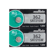 2 Murata Replaces Sony 362 (SR721SW) Silver Oxide Watch Batteries