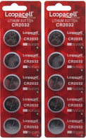10 Pack Loopacell / 2032 / CR2032 / 3V / Lithium Coin Cell Battery