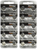 Energizer A76 LR44 1.5V Watch / Electronic Button Cell Battery (20 Pack)