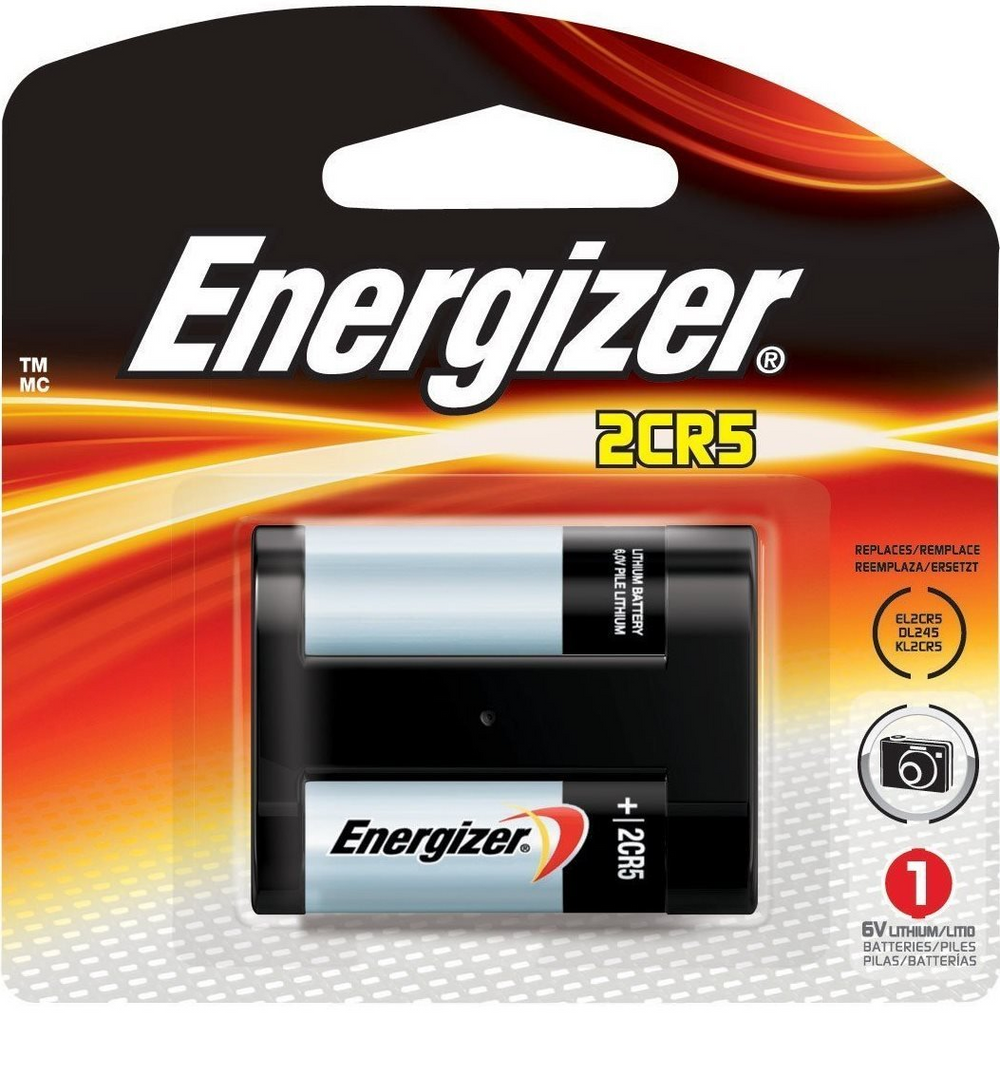 Energizer 2CR5 Lithium Fotobatterie – 6 V, 1500 MAh, Für Digital- & Filmkameras, Temperaturbereich -40 Bis +60 °C, 1 Stück