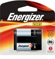 2CR5 Energizer EL2CR5BP, DL245 Advanced Photo Lithium Battery - Retail Packaging