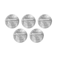 Panasonic CR2450 Lithium Battery 3V (5 Batteries Per Pack)