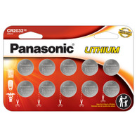 [ 10 pcs ] -- Panasonic Cr2032 3v Lithium Coin Cell Battery Dl2032 Ecr2032 ( Pack of 10 )