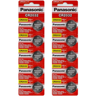  [ 10 pcs ] -- Panasonic Cr2032 3v Lithium Coin Cell Battery Dl2032 Ecr2032 ( Pack of 10 )