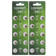 LOOPACELL AG3 LR41 392 1.5V Alkaline Watch Battery x 20