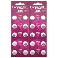 (20) AG5 393 LR754 SR754 Alkaline Battery Button Cell By LOOPACELL