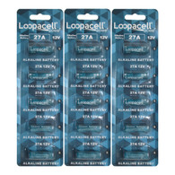 15 Loopacell A27 12 Volt Batteries MN27 27AE 23-279 GP27 27A 27GA