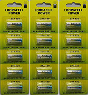 15 Loopacell A27 12 Volt Batteries MN27 27AE 23-279 GP27 27A 27GA