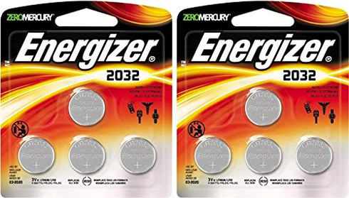 Energizer 2032BP-4 3 Volt Lithium Coin Battery - Retail Packaging (2 X ...