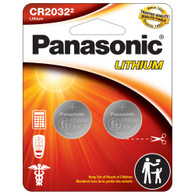 2 pack - Panasonic Cr2032 3v Lithium Coin Cell Battery Dl2032 Ecr2032