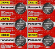 Panasonic Long Lasting for Digital Electronics CR-2032 6 Batteries