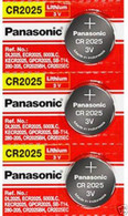 [ 3 pcs ] -- Panasonic Cr2025 3v Lithium Coin Cell Battery Dl2025 Ecr2025