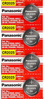 Panasonic CR2025 Lithium 3 Volt Battery (4 pieces)